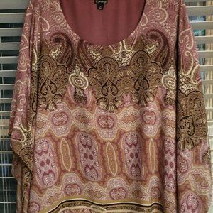 NEW DIRECTIONS CURVY 3X Flowy blouse